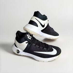 NIKE KD TREY 5 IV Mid Top Sneaker Basketball Shoe BLK/WHT 844590-010 MENS SZ 9.5